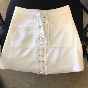 White skirt